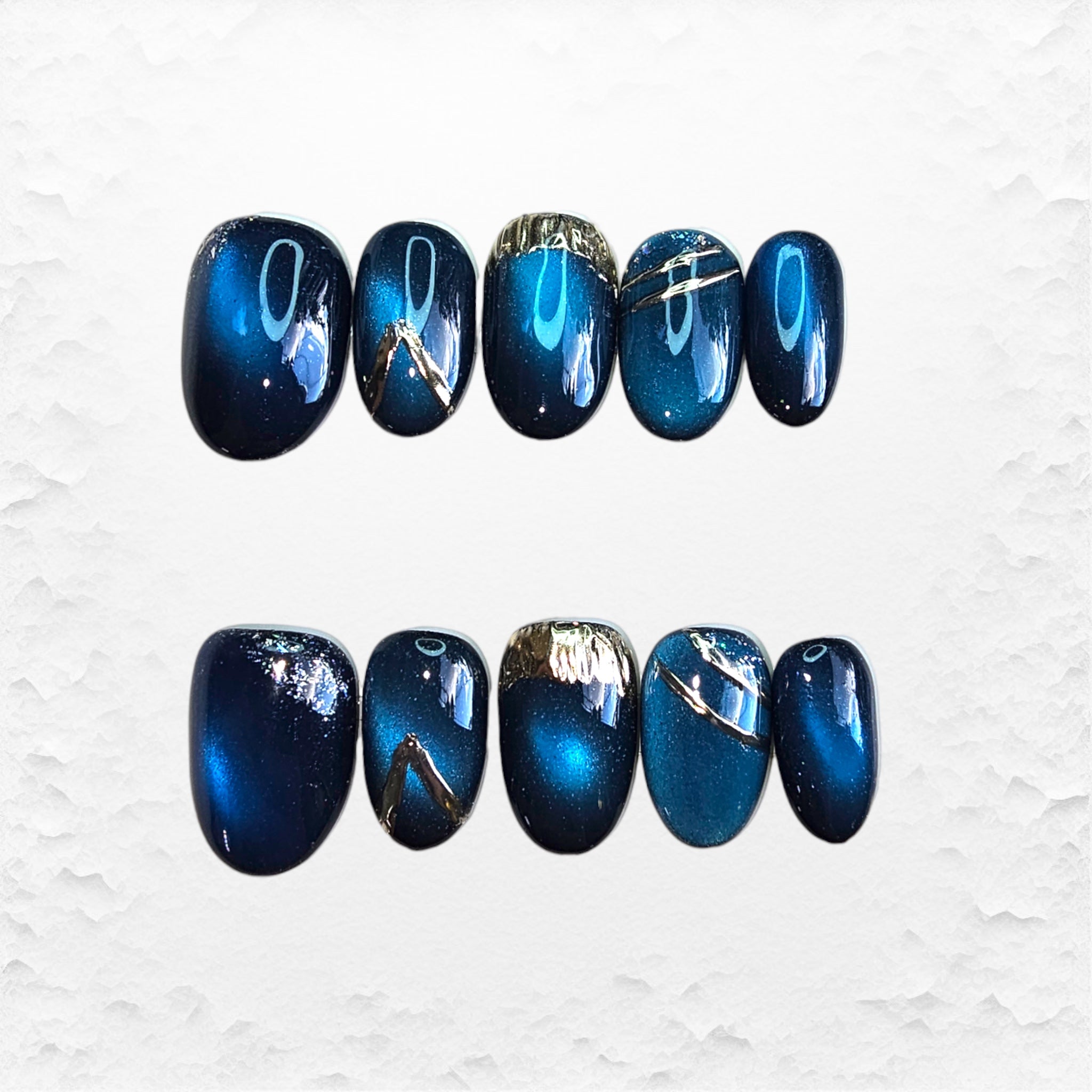Press on nails, korta ovala