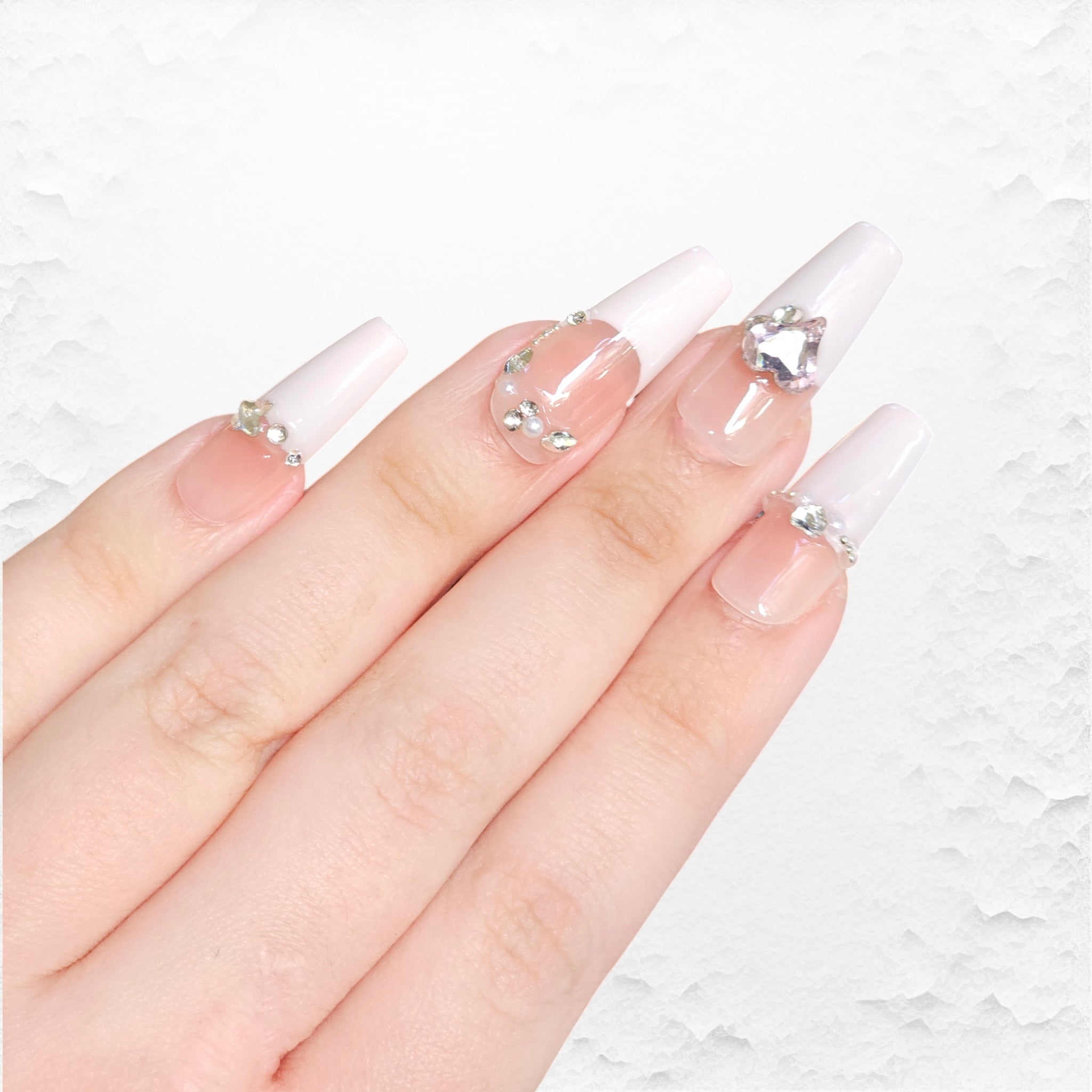 Press on nails, Rosa ballerina