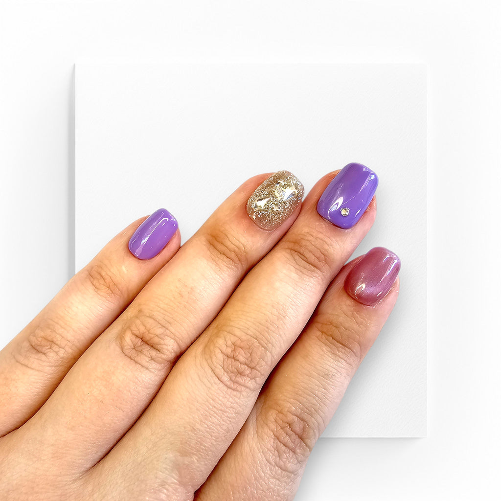 Handgjorda press on nails, korta
