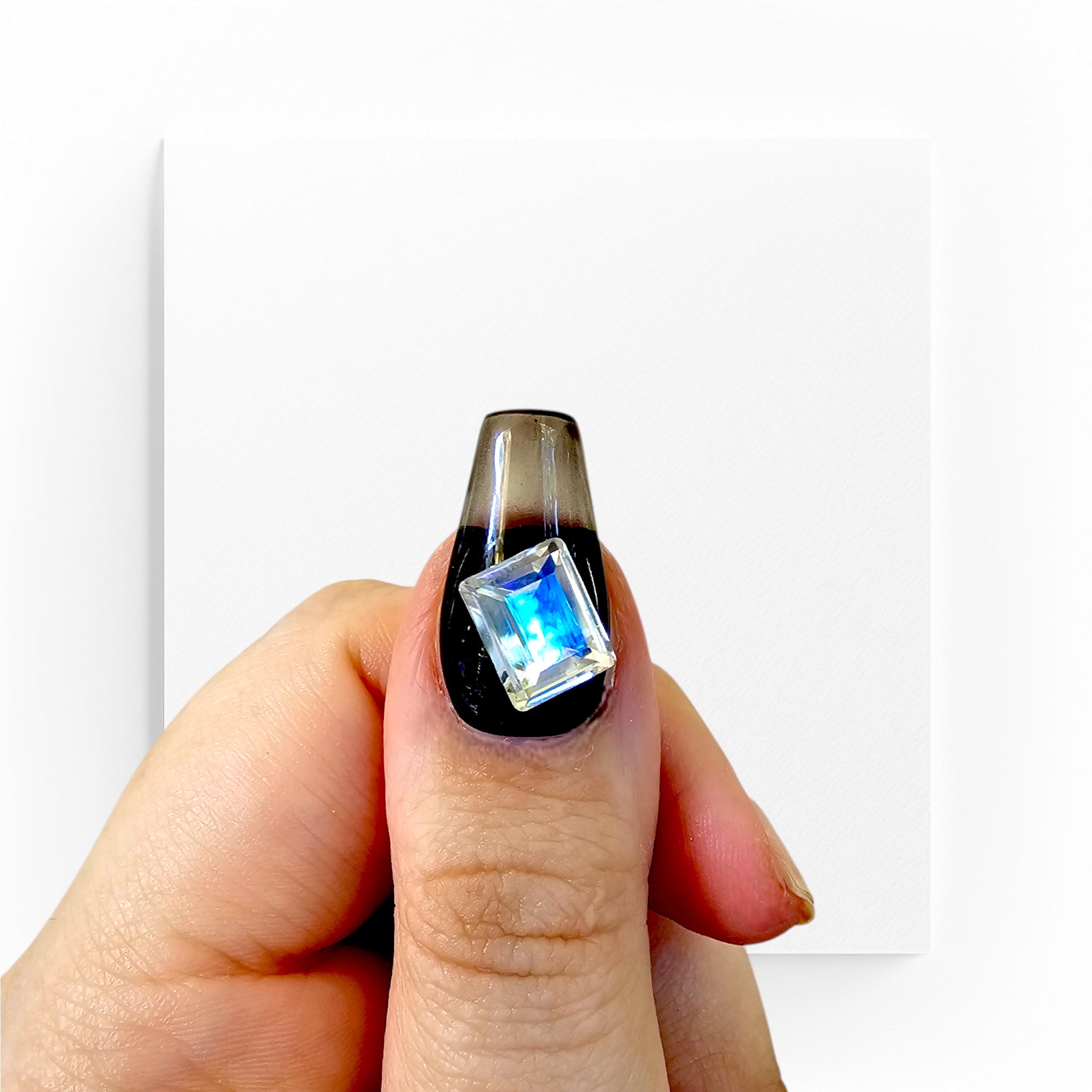 Handgjorda press on nails, mediumlånga ballerina