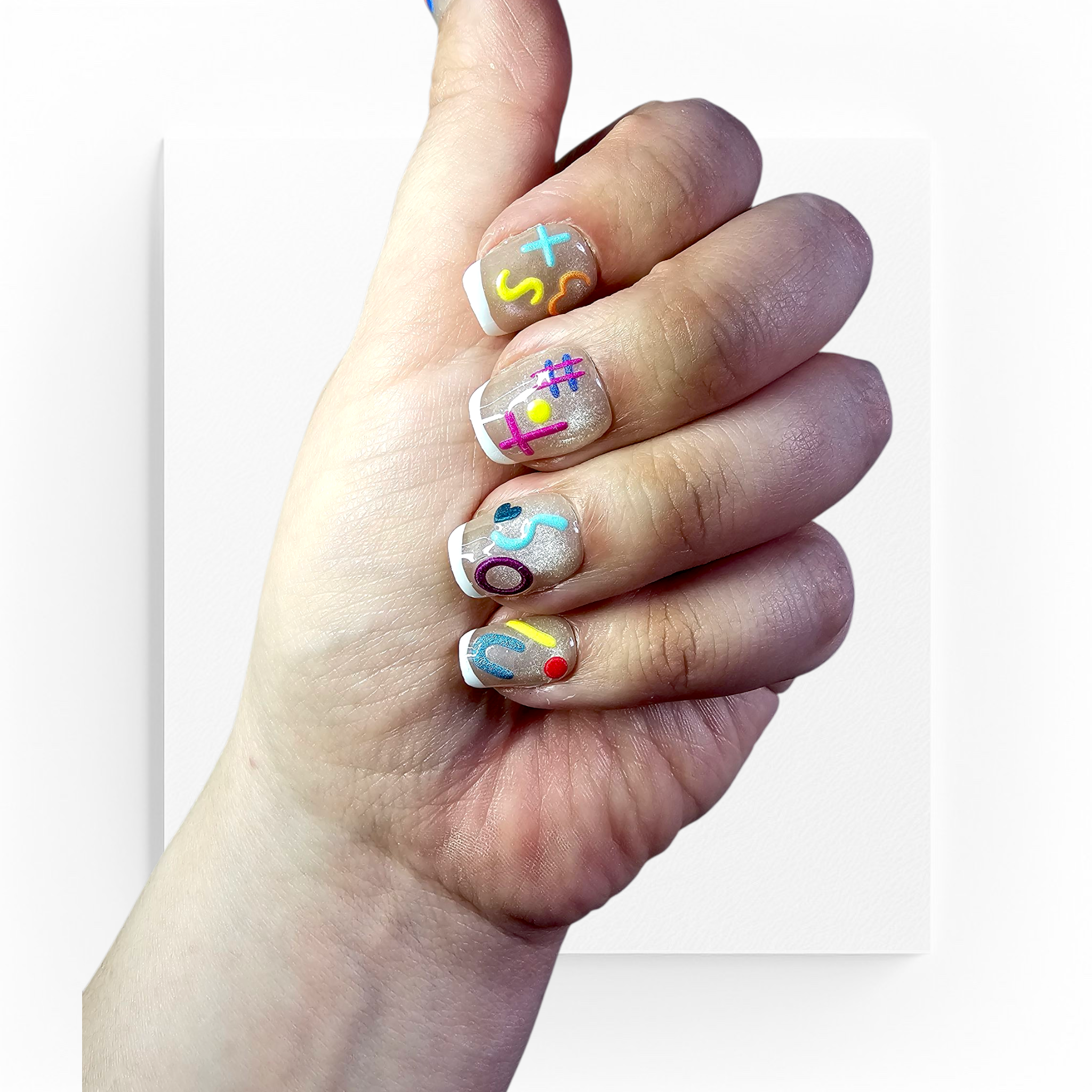 Handgjorda press on nails,superkorta