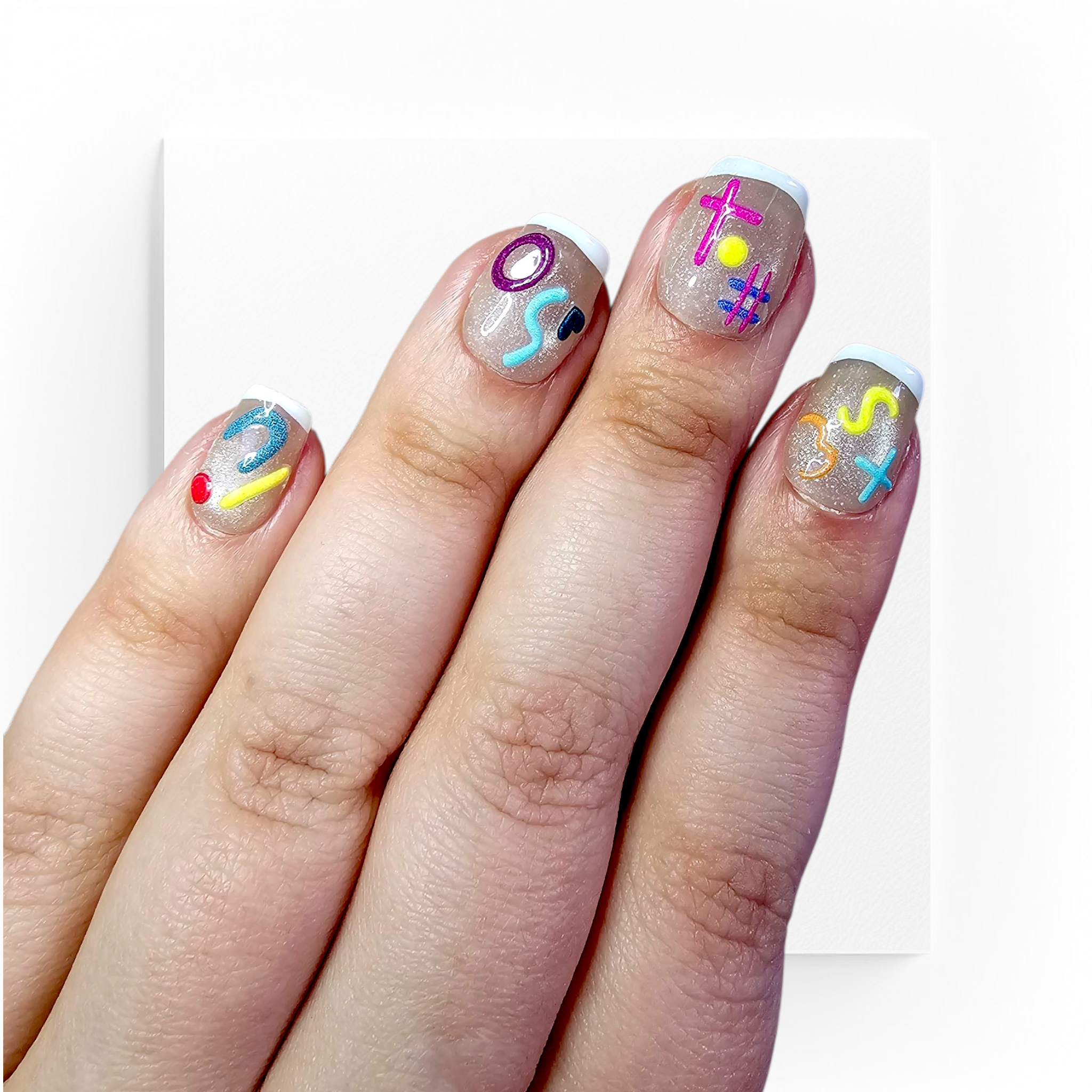 Handgjorda press on nails,superkorta