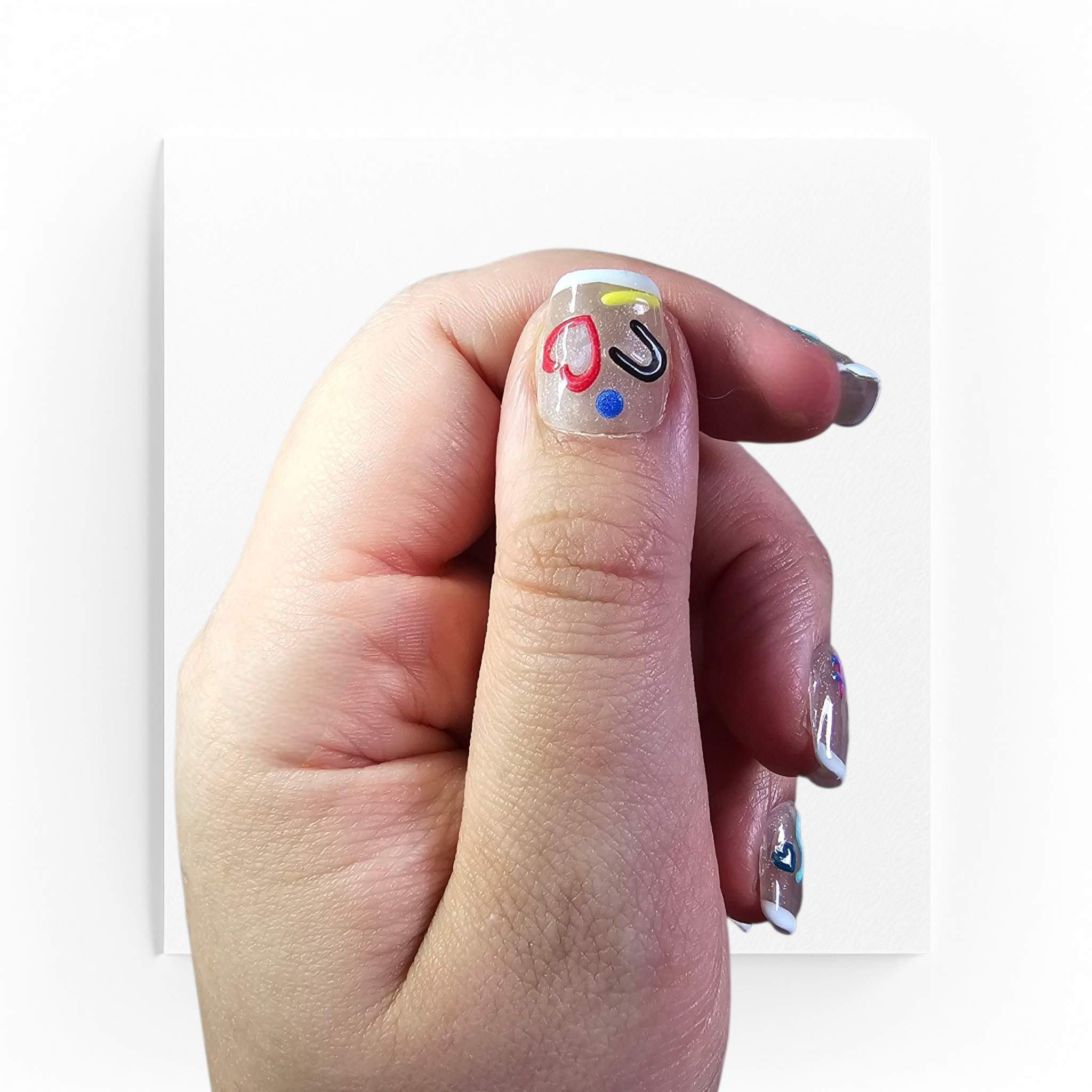 Handgjorda press on nails,superkorta