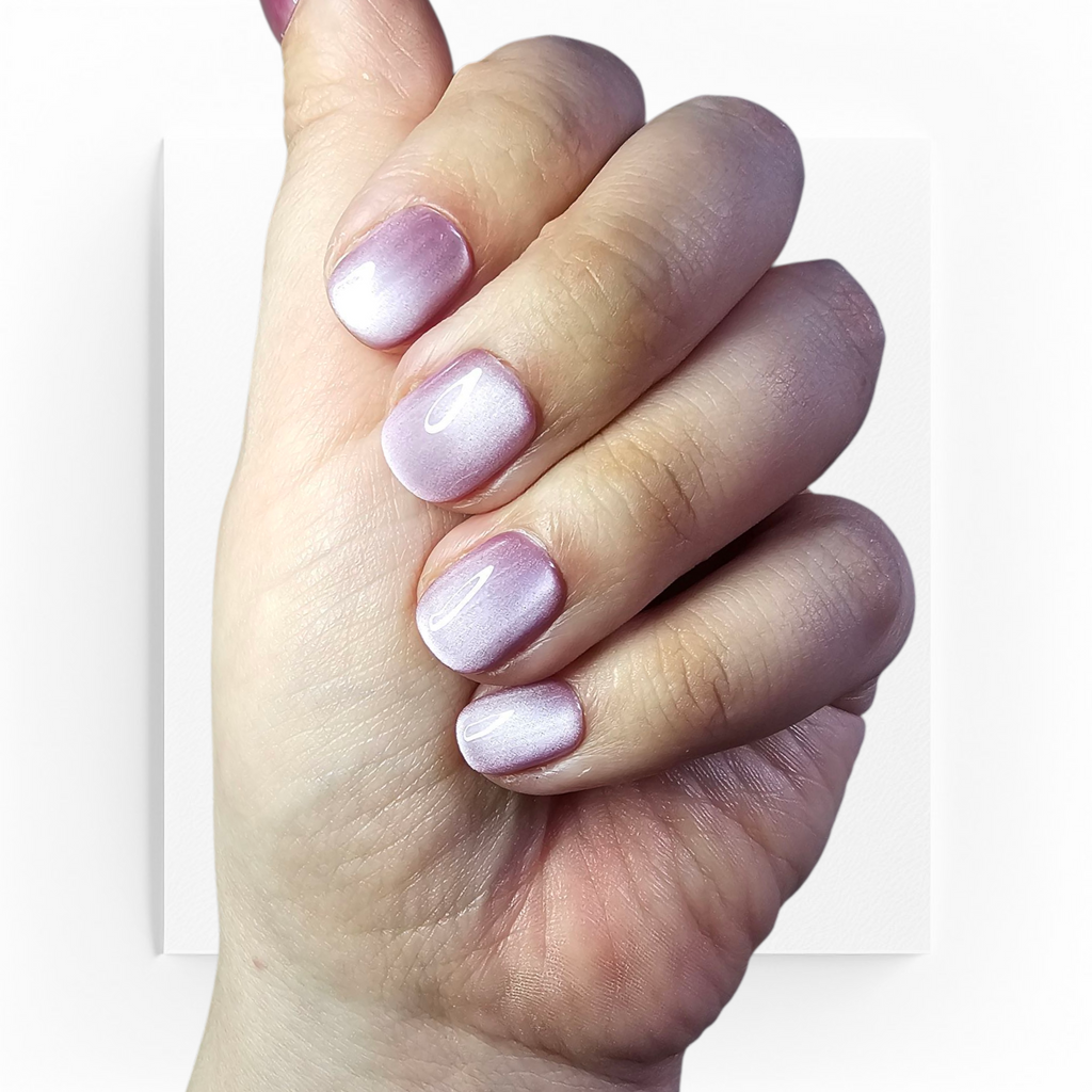Handgjorda press on nails,superkorta cateye