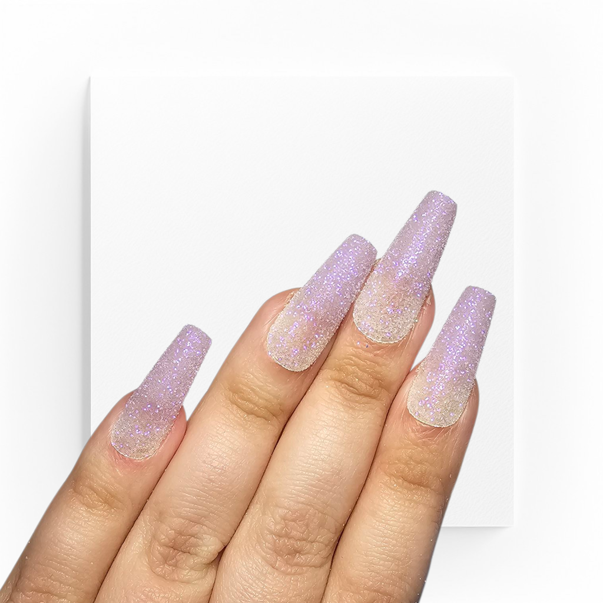 Handgjorda press on naglar, glitternaglar