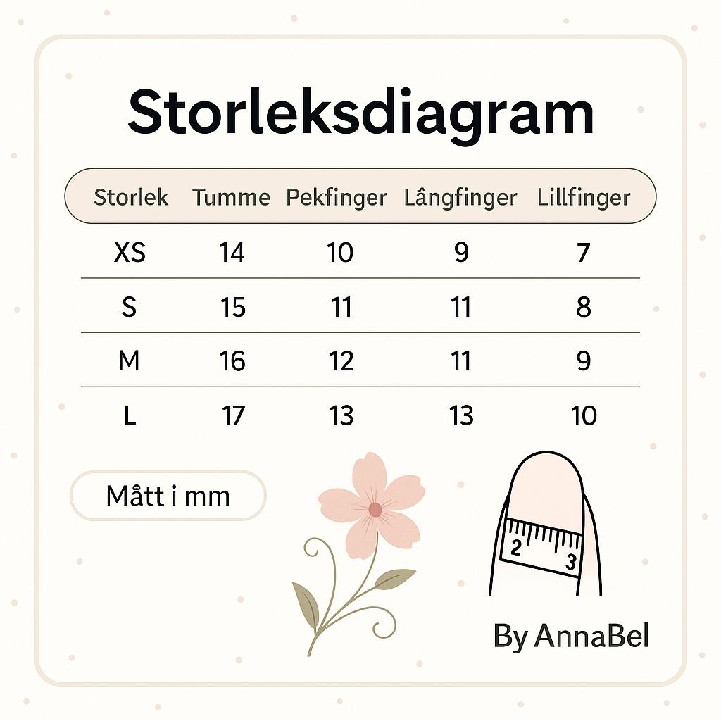 Handgjorda press on naglar, glitternaglar